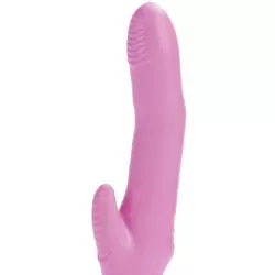 Гибкий вибромассажер First Time Flexi Rocker со стимуляцией клитора – розовый	