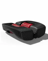 Инновационный симулятор орального секса для мужчин ORCTAN, 19 см, 9 режимов, черный с красным