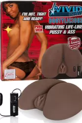 Мастурбатор реалистичный Vivid Raw Bootylicious с вибрацией – мулатка	