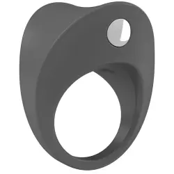 Эрекционное кольцо Ovo  B11 с вибрацией – серый