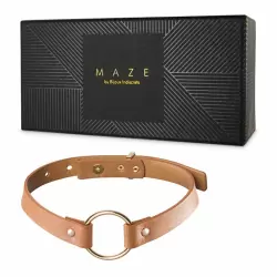 Узкий ошейник Maze Single Choker – коричневый