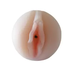 Вагина в футляре Pink Pussy с многоуровневой вибрацией – телесный