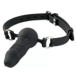 Кляп-Страпон с креплением на голове Silicone Face Fucker Gag #3