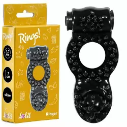 Эрекционное кольцо Rings Ringer black 0114-72Lola
