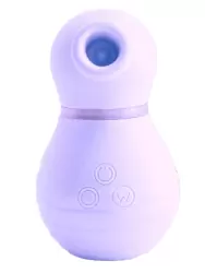 Бесконтактный стимулятор клитора Shibae Toys, 9,6 см, силикон, серебристый