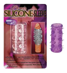 Открытая насадка на пенис Silicone Sleeve - синий