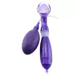 Помпа для стимуляции клитора Advanced Clitoral Pump с вибрацией – фиолетовый