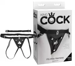 Трусики для страпона King Cock Fit-Rite Harness - черный