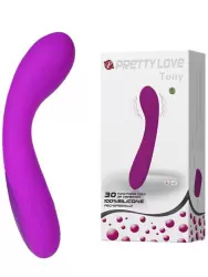 Водонепроницаемый вибратор Tony для стимуляции точки G – розовый 