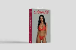 Комплект эротического белья Malaga Amor El красный (S/L)