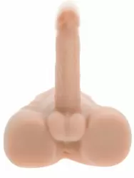 Мужской полуторс-вибратор Evolved Easy Rider, с поступательными движениями, 24 см, ТПР, телесный