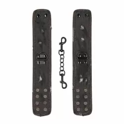 Джинсовые оковы Roughend Denim Style, 29 см, черный