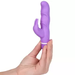 Вибромассажер Vibe Therapy Angora с клиторальной стимуляцией – розовый