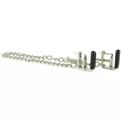 Зажимы на соски с цепочкой Padded Vises металлические