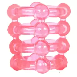 Насадка на пенис Silicon Ring – розовая