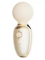 Компактный вибратор Zalo AVA, с функцией нагрева, 8,9 см, силикон, бежевый