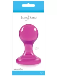 Анальная пробка Luna Balls большая – розовая