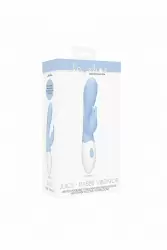 Перезаряжаемый вибратор кролик Juicy (голубой)