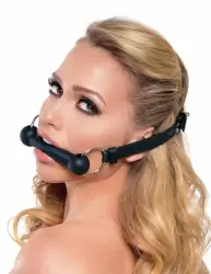 Кляп-трензель Silicone Bit Gag – черный