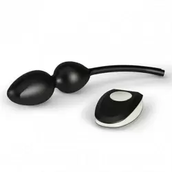 Шарики вагинальные с вибрацией и электростимуляцией Jane Untamed Geisha - черный