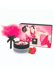 Ароматизированная массажная пудра Shunga Малиновое чувство, без добавления сахара, 290 г