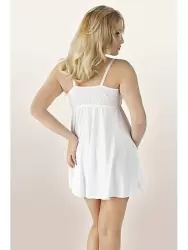 Чувственная белая сорочка Andalea – XL