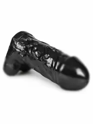 Массивный фаллоимитатор The Cyclops, 25,4 см, с мошонкой, черный