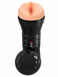 Реалистичный мастурбатор Pipedream WET PUSSIES, SUPER JUICY SNATCH XXL, увеличенный размер, 26 см, черный