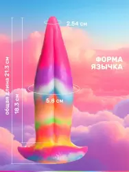 Фантазийный фаллоимитатор Creature Cocks Unicorn Kiss, 21,3 см, силикон