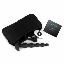 Анальные премиум-бусы с 3 моторами B-Vibe Cinco Anal Beads BLACK