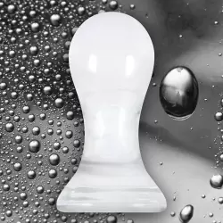 Анальный стимулятор Crystal Pops Large из стекла – прозрачный