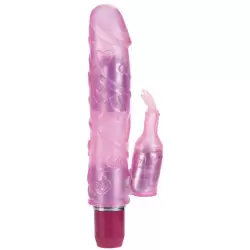 Мультискоростной вибратор двойного действия Bendies Bubbly – розовый