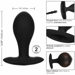 Анальная пробка с грушей LRG WEIGHTED SIL INFLT PLUG