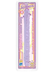 Двухсторонний фаллоимитатор Crystal Jellies 18 – фиолетовый