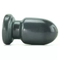 Толстый анальный стимулятор Bombshell Shellshock Small с присоской – серый