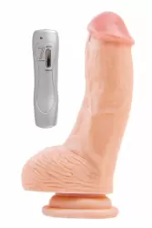 Реалистичный фаллоимитатор с мошонкой TOYFA RealStick #107 - телесный