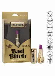 Мини-вибратор Naughty Bits Bad Bitch Lipstick, 7,5 см, 10 режимов, в виде помады