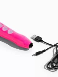 Мощный вибратор Doxy Die Cast 3R, 28 см, силикон, розовый