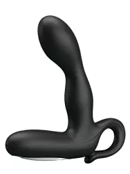 Вибростимулятор простаты BARRACK, 30 режимов, 14 см, черный