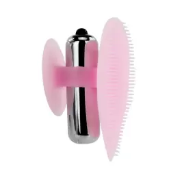 Стимулятор-щеточка для клитора Baile с вибрацией – розовый