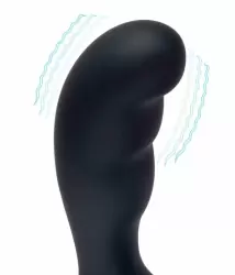 Мощный стимулятор простаты BlueLine Prober , с пультом Д/У, 12,5 см, 4 режима, силикон