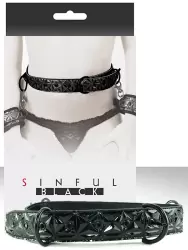 Ремень на пояс Sinful Restraint Belt – черный, L/XL