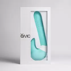 Вибростимулятор зоны G, 2 в 1, бирюзовый