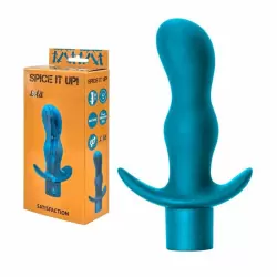 Анальная пробка с вибрацией Spice it up Satisfaction Aquamarine 8002-03Lola