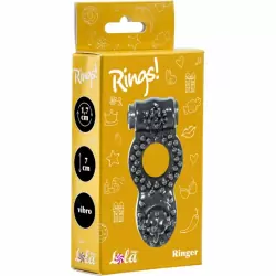 Эрекционное кольцо Rings Ringer black 0114-72Lola