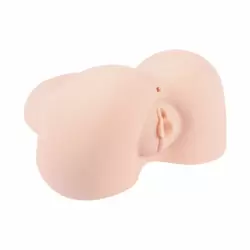 Реалистичный мастурбатор Olivia Say вагина и анус с вибрацией, ротацией и звуком – телесный