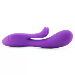 Элегантный вибратор-кролик Embrace Sweetheart Wand, 20 см, силикон, фиолетовый