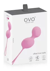 Утяжеленные вагинальные шарики Ovo L3 – розовый