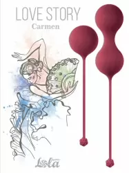 НАБОР ВАГИНАЛЬНЫХ ШАРИКОВ LOVE STORY CARMEN WINE RED