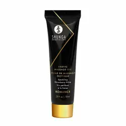 Подарочный набор Shunga Geisha's Secret «Клубника в шампанском», 5 предметов: массажные масла, лубрикант, возбуждающий и продлевающий крем